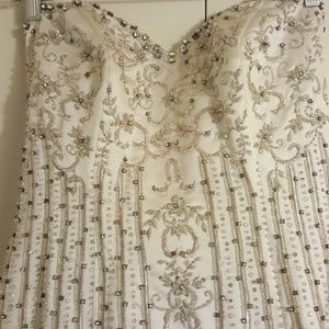 Julianne handbeaded, embroidered Wedding dress.